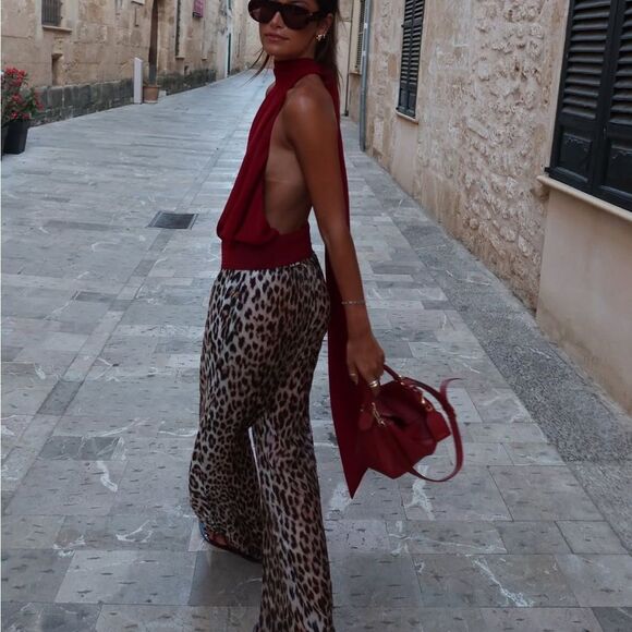 Leopard print pants - Picture 1 of 5